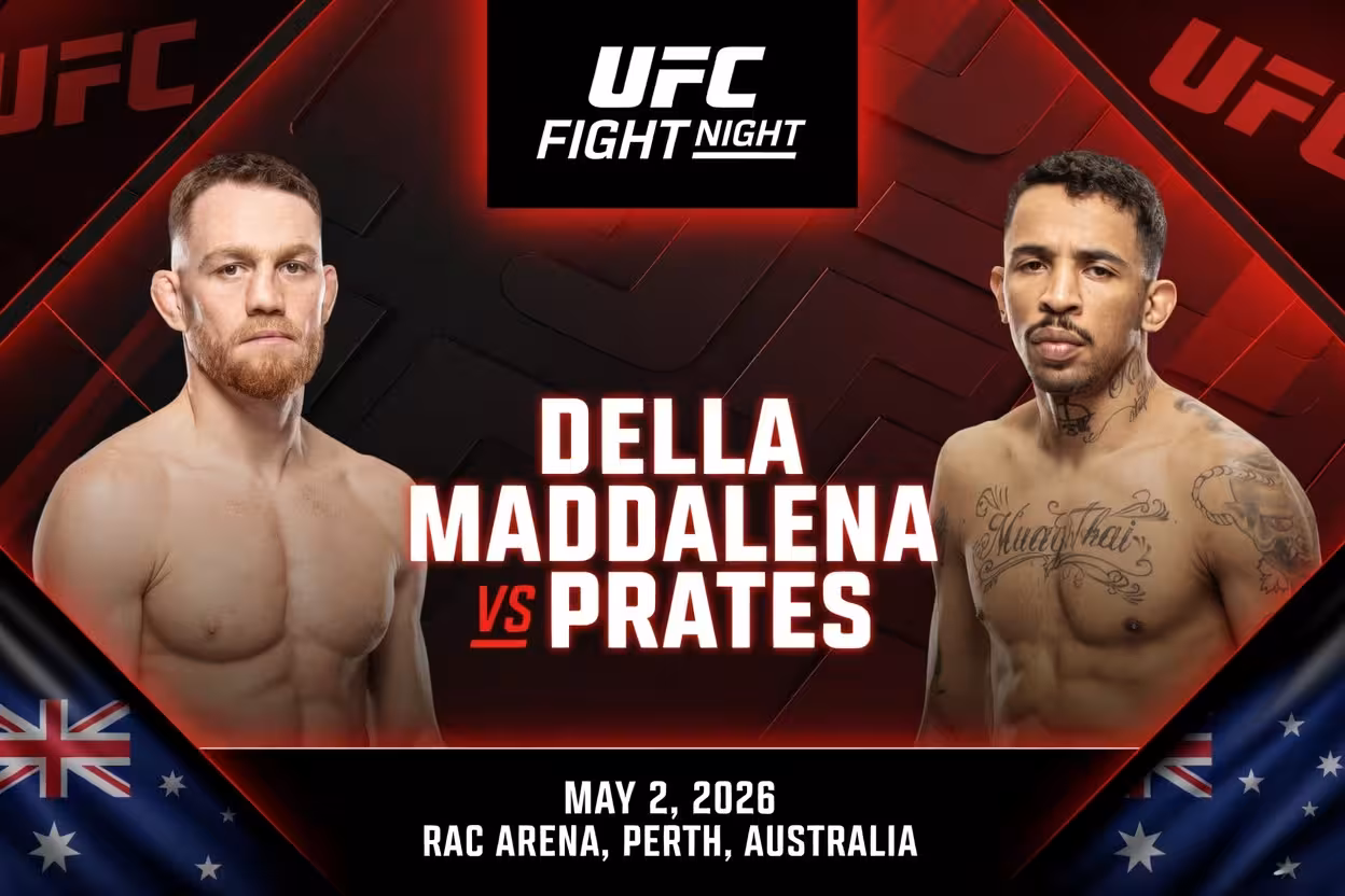 UFC Fight Night: Della Maddalena vs Prates – Full Fight Card, Stats, Preview & Analysis